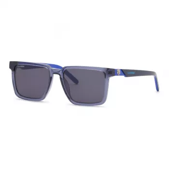 Philipp Plein Sport SSP034-5604AL pánske hranaté slnečné okuliare - čierny rám sivé sklá 56/18/145 mm