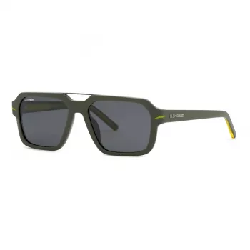 Philipp Plein Sport SSP036-57NVNP pánske hranaté slnečné okuliare Navy Blue Smoke Grey 57/17/150 mm