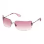 Philipp Plein SPP027V950A39 dámske hranaté slnečné okuliare - čierny acetátový rám sivé sklá 95mm