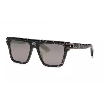 Philipp Plein SPP108V56721X unisex slnečné okuliare čierna/sivá 56/19/145 mm