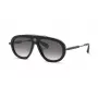 PHILIPP PLEIN SPP151V57700Y pánske slnečné okuliare - čierny acetátový rám, sivé polykarbonátové sklá, 57 mm