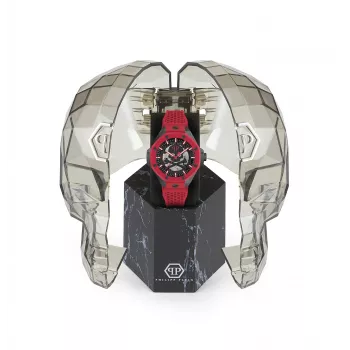 Philipp Plein The $kull King pánske quartz hodinky PWPFA0524 44 mm čierny silikón