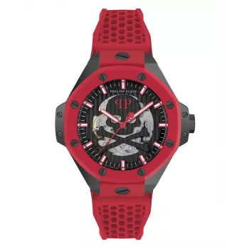 Philipp Plein The $kull King pánske quartz hodinky PWPFA0524 44 mm čierny silikón