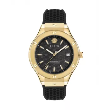 Philipp Plein The $kull pánske quartz hodinky 44mm oceľové puzdro čierny silikónový náramok PWUFA0225