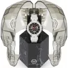 Philipp Plein The Skeleton pánske automatické hodinky PWPFA0724 46 mm čierny silikón