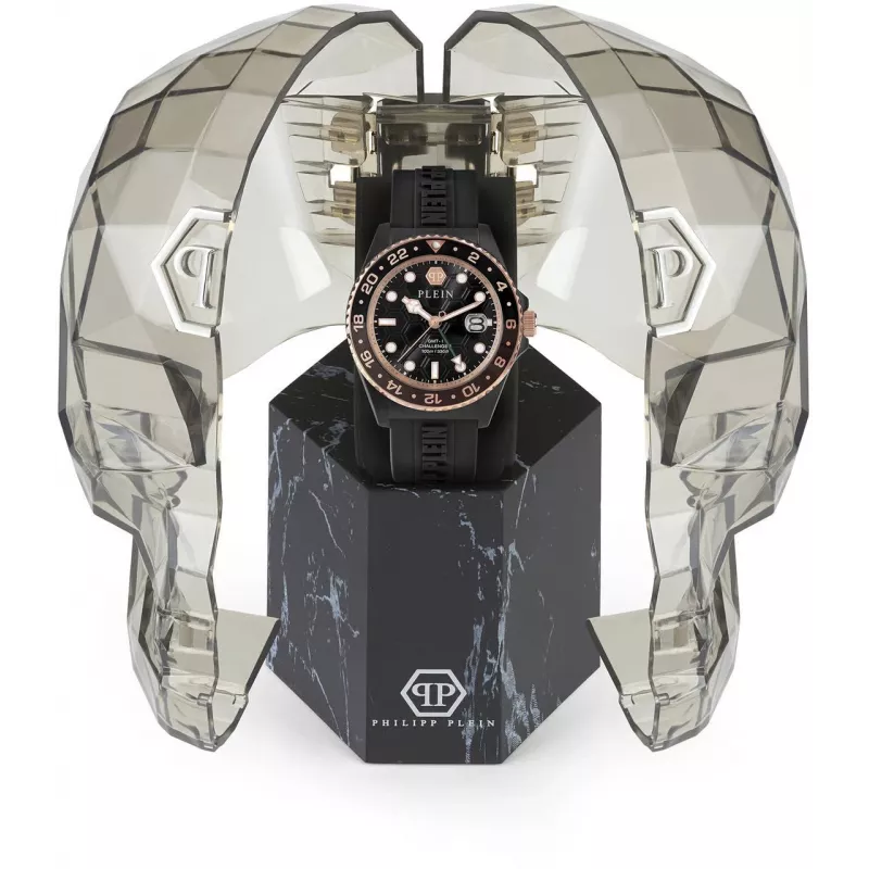 Philipp Plein The Skeleton pánske quartz hodinky PWYBA0823 44mm čierny silikón