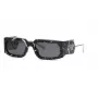 PHILIPP PLEIN unisex slnečné okuliare SPP119M580Z21 - čierny acetátový rám, sivé polykarbonátové sklá, UV400 ochrana
