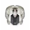 Philipp Plein dámske PWYAA0223 The $kull quartz analógové hodinky 34mm čierny silikónový remienok
