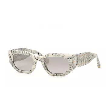 Philipp Plein dámske slnečné okuliare SPP066M5109YL - čierno-zlatý rám, sivé sklá, 51/21/135 mm