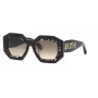 Philipp Plein dámske slnečné okuliare SPP098M530700 - čierny acetátový rám, sivé šošovky, 53 mm