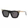 Philipp Plein dámske slnečné okuliare SPP134S520700 zlatý kovový rám hnedé gradientné šošovky 52 mm