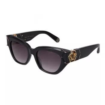Philipp Plein dámske slnečné okuliare SPP140M510700 - čierny rám, sivé sklá, 51 mm