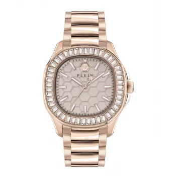 Philipp Plein dámske The Skeleton quartz hodinky PWTAA0723 38mm čierny silikón