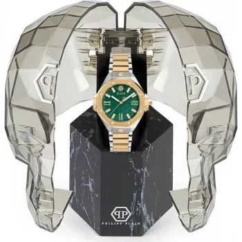 Philipp Plein dámske hodinky PWBDA0724 39mm quartz nerezová oceľ silikón čierna