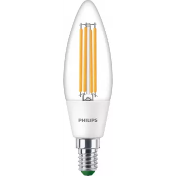 Philips Classic LED Sviečková žiarovka 40W ekvivalent E14 Teplá biela Číra