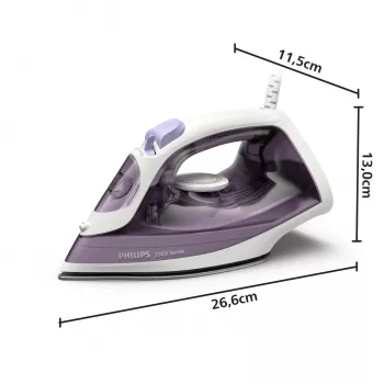 Philips DST2020/30 parná žehlička, 2000 W, nepriľnavá žehliaca plocha, modrá/biela