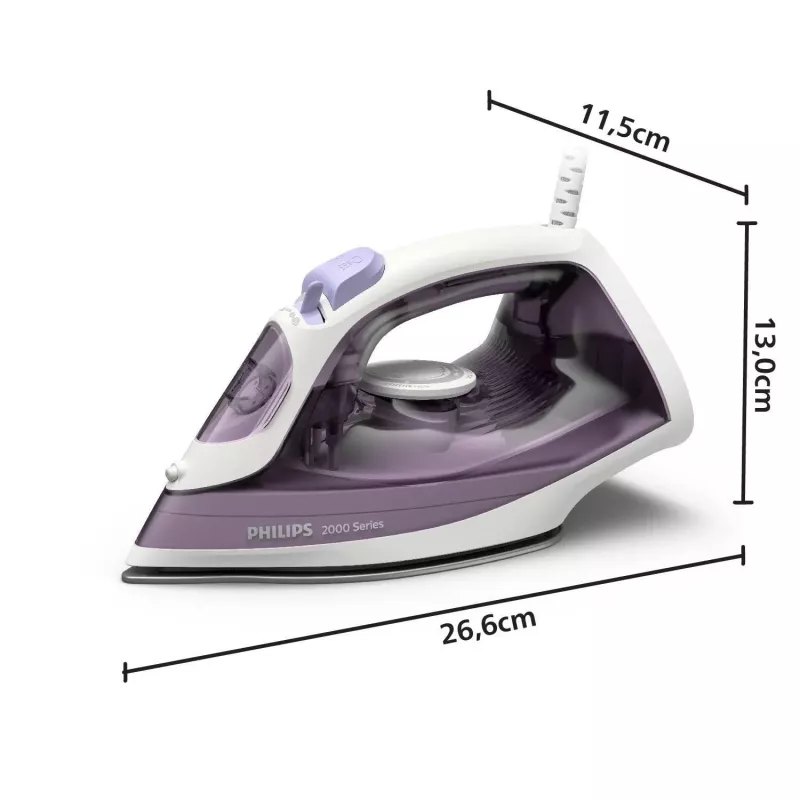Philips DST2020/30 parná žehlička, 2000 W, nepriľnavá žehliaca plocha, modrá/biela