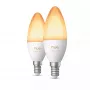 Philips Hue White Ambiance Sviečková žiarovka E14 B39 EU balenie 2 ks