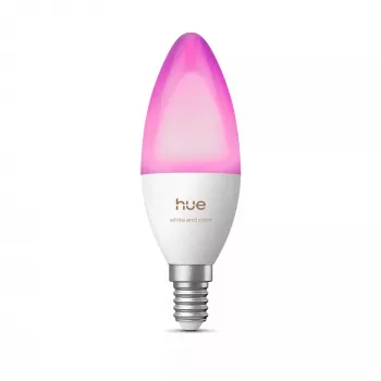 Philips Hue White and Color Ambiance B39 sviečková žiarovka E14 5,3W 470lm Bluetooth Zigbee 1 ks