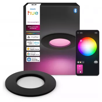 Philips Hue White & Color Ambiance Slim Recessed Light S EMEA čierna