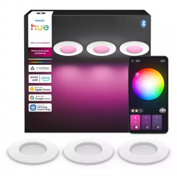 Philips Hue White & Color Ambiance Slim Recessed Light S x3 - biela