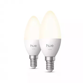 Philips Hue White sviečková žiarovka E14 B39 EU 2 balenie