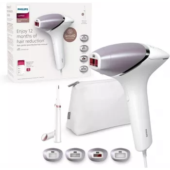 Philips Lumea IPL Prestige Series 8000 BRI949/00 epilátor s precíznym zastrihávačom (biela/svetlofialová)