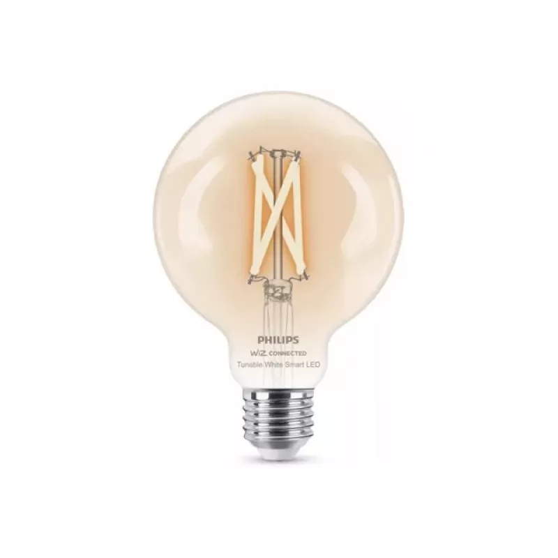 Philips Smart Wi-Fi G95 E27 Smart LED žiarovka, Tunable White 2700-6500K, 60W ekvivalent, číra