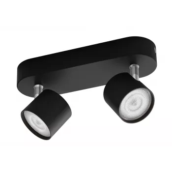 Philips Star Spot 2-Floodlight čierny 1000lm LED nástenné/stropné svietidlo