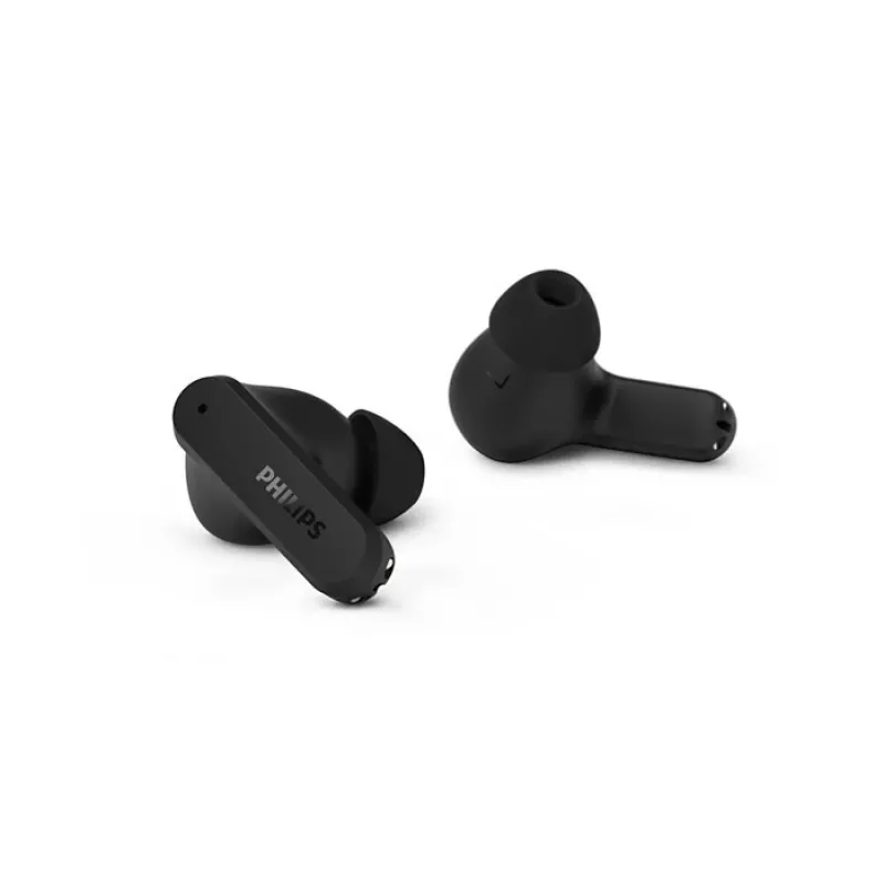 PHILIPS Bezdrôtové slúchadlá TAT2000BK/00 True Wireless In-Ear Bluetooth 5.0 s nabíjacím puzdrom, IPX4 ochrana proti striekajúcej vode a potu, vstavaný mikrofón, čierna
