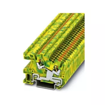 Phoenix 3213962 PTI 2,5-PE Push-in uzemňovacia svorka, 2,5 mm², zeleno-žltá, montáž na lištu DIN