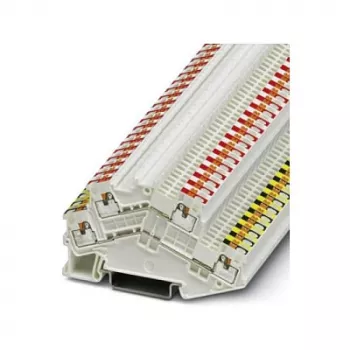 Phoenix 3214663 PTTBS 1,5/S-KNX dvojposchodová svorka pre KNX zbernicové systémy, Push-in pripojenie, čierna/červená a biela/žltá