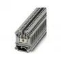 Phoenix Contact UK 5 priechodná svorka, skrutkové pripojenie, 4 mm², 800 V, 32 A, sivá, montáž na lištu, 2 pripojenia, 1 potenciál, PA izolačný materiál, UL 94 V0