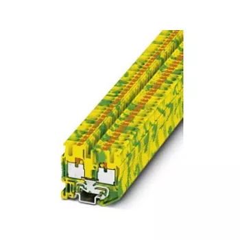Phoenix MPT 2,5-PE Mini ochranná svorka, Push-in, 2,5 mm², zeleno-žltá