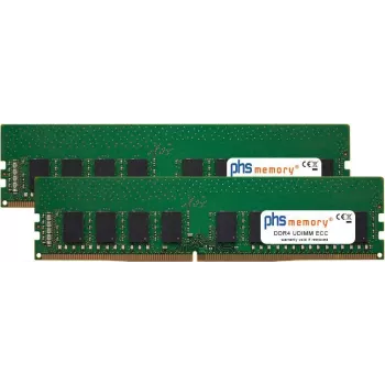 PHS-memory 64GB (2x32GB) kit DDR4 ECC UDIMM 2400MHz PC4-19200E RAM pre QNAP TVS-682 SP570504