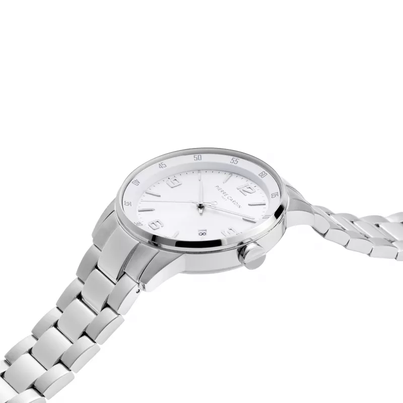 Pierre Cardin pánske analógové quartz hodinky CMR.0006 40 mm oceľ čierny ciferník kožený remienok