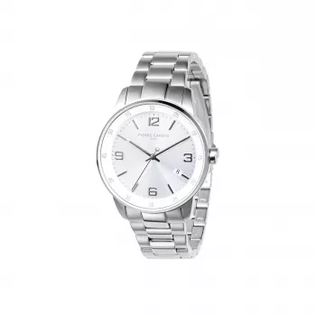 Pierre Cardin pánske analógové quartz hodinky CMR.0006 40 mm oceľ čierny ciferník kožený remienok