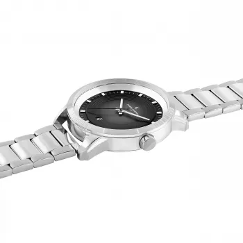 Pierre Cardin pánske quartz analógové hodinky CCP.5024 - 45 mm nerezové puzdro, čierny ciferník, čierny kožený remienok
