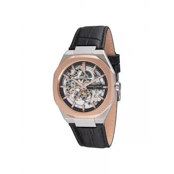 Pierre Cardin pánske quartz analógové hodinky CF.1002.LB.2 42 mm nerezová oceľ čierny ciferník kožený remienok