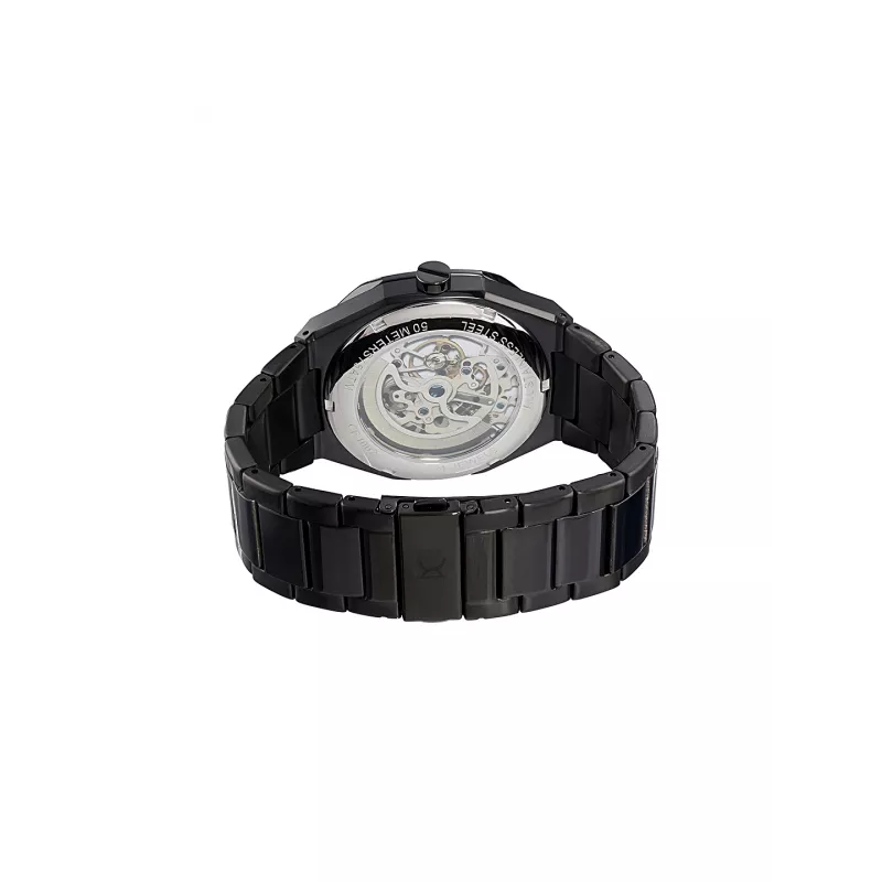 Pierre Cardin pánske quartz analógové hodinky CF.1002.MB 42mm čierna nerezová oceľ Milanese Mesh