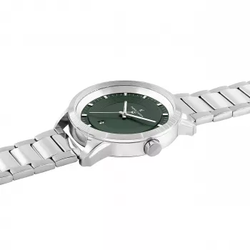 Pierre Cardin pánske hodinky CCP.5028 (45 mm) nerezové puzdro čierny ciferník kožený remienok