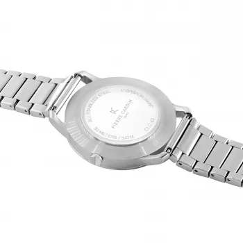 Pierre Cardin pánske hodinky CLC.6001 43 mm nerez oceľ quartz analógové čierny ciferník kožený remienok