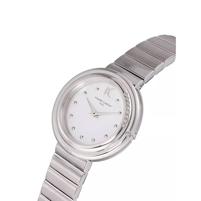 Pierre Cardin dámske analógové quartzové hodinky CF.1010.MS.1 32mm strieborný milánsky sieťkovaný náramok z nehrdzavejúcej ocele