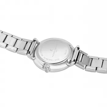 Pierre Cardin dámske quartzové náramkové hodinky CBC.5002 32mm puzdro z ušľachtilej ocele, biely ciferník, čierny kožený remienok