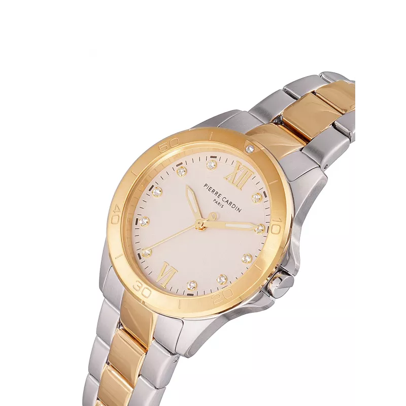 Pierre Cardin dámske quartz náramkové hodinky CF.1009.MU - 34 mm nehrdzavejúca oceľ s perleťovým ciferníkom
