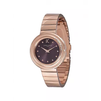 Pierre Cardin dámske quartz analógové hodinky CF.1010.MR 32mm strieborný ciferník čierny kožený remienok