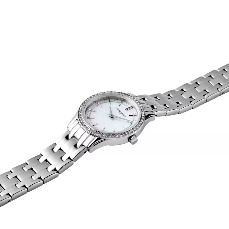 Pierre Cardin dámske quartzové hodinky CF.0611.SJ strieborná nerezová oceľ mesh 30 mm
