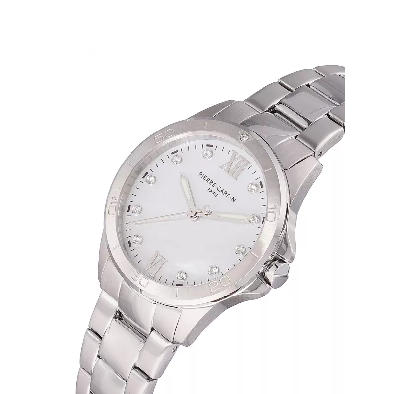 Pierre Cardin dámske hodinky CF.1009.MS 34 mm strieborná nerez oceľ quartz analog