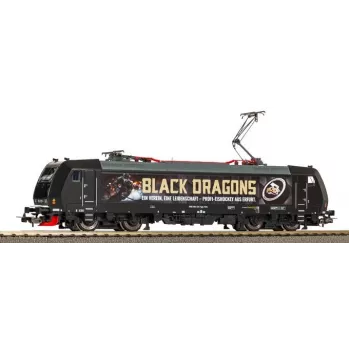 PIKO 57877 H0 elektrická lokomotíva 185 329 Black Dragons VI