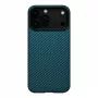 PITAKA Ultra-Slim MagSafe puzdro pre iPhone 17 Pro čierna/modrá Twill